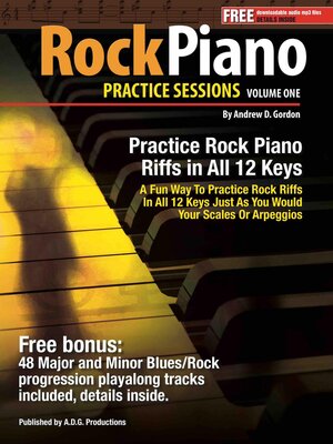 cover image of Rock Piano Practice Session Volume 1 In All 12 Keys
